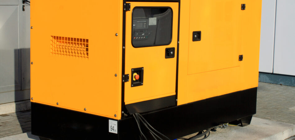 Yellow,auxiliary,diesel,eenerator,for,emergency,electric,power